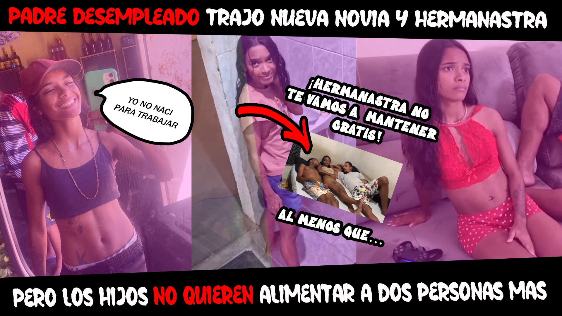 ¡IMPACTANTE! un trio con hermanastra resulto la mejor forma de resolver una disputa familiar en las favelas de Brasil
